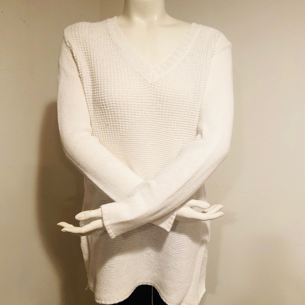 Prana Deedra Tunic Sweater Winter White Size Small